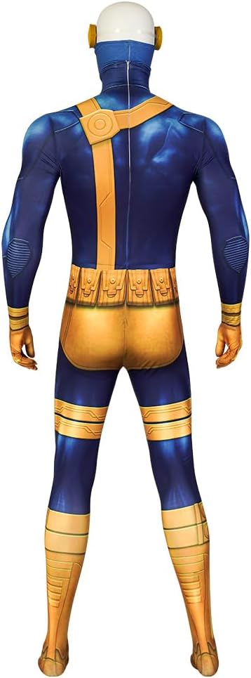 Size medium Scott Summers Costume, X 97 Super Hero Cosplay Jumpsuit Halloween Deluxe Outfit for Men